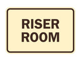 Signs ByLITA Classic Framed Riser Room