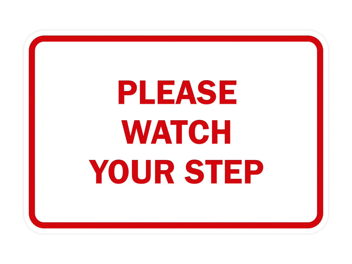 Signs ByLITA Classic Framed Please Watch Your Step Sign