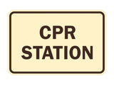 Signs ByLITA Classic CPR Station Sign