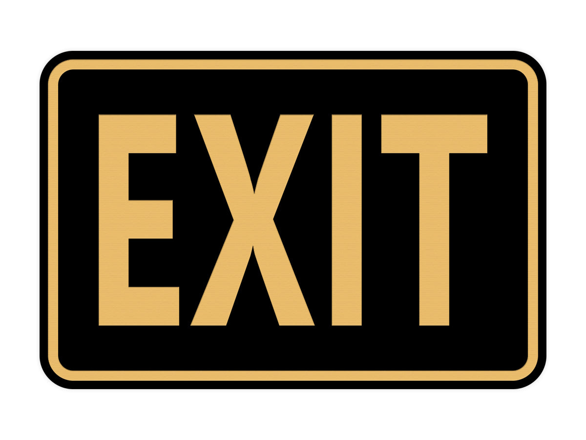 Signs ByLITA Classic Framed Exit Sign