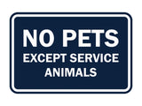 Signs ByLITA Classic Framed No Pets Except Service Animals Sign
