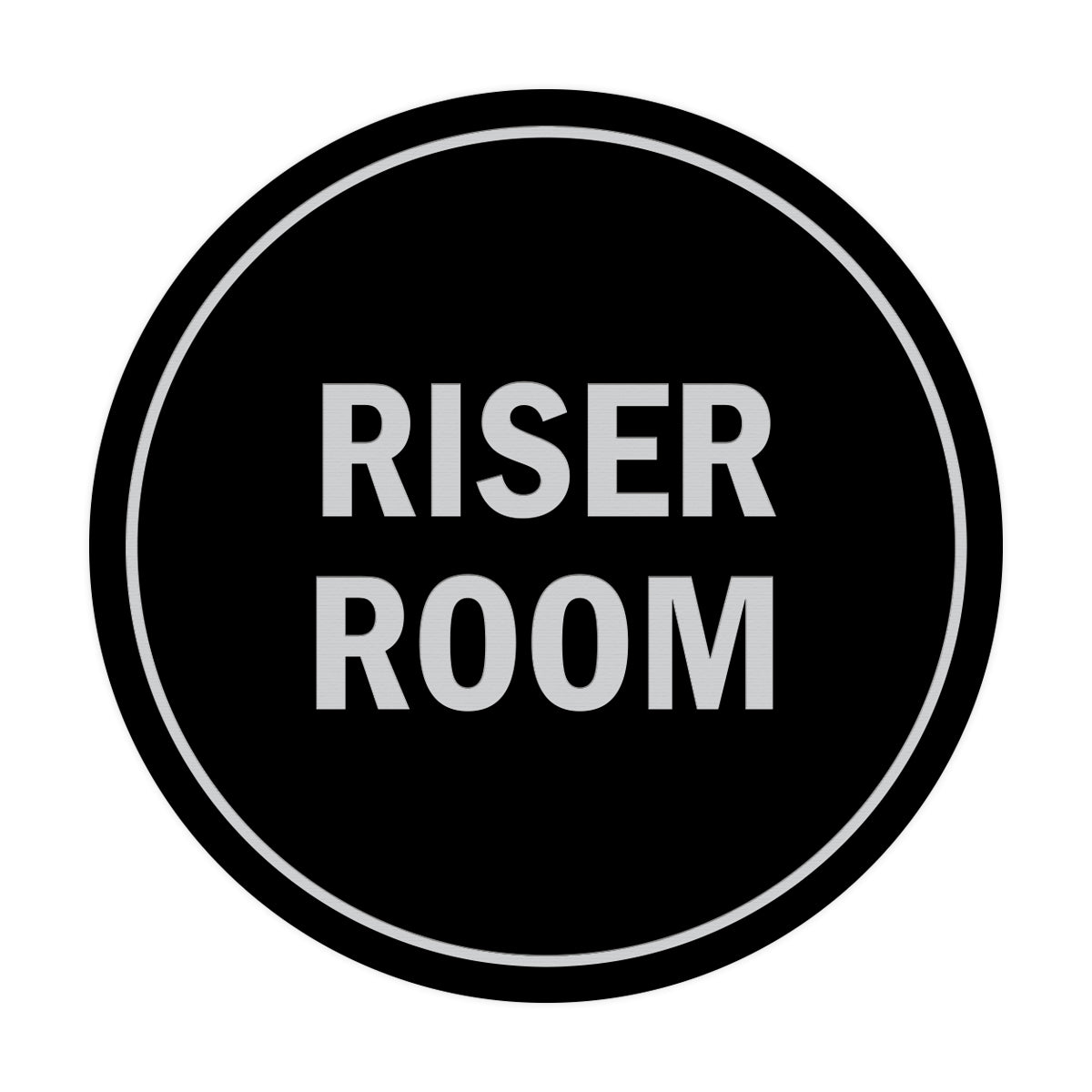 Signs ByLITA Circle Riser Room Sign