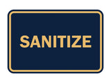 Signs ByLITA Classic Framed Sanitize Sign