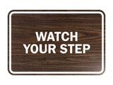 Signs ByLITA Classic Framed Watch Your Step Sign