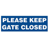 Basic PLEASE KEEP GATE CLOSED Sign