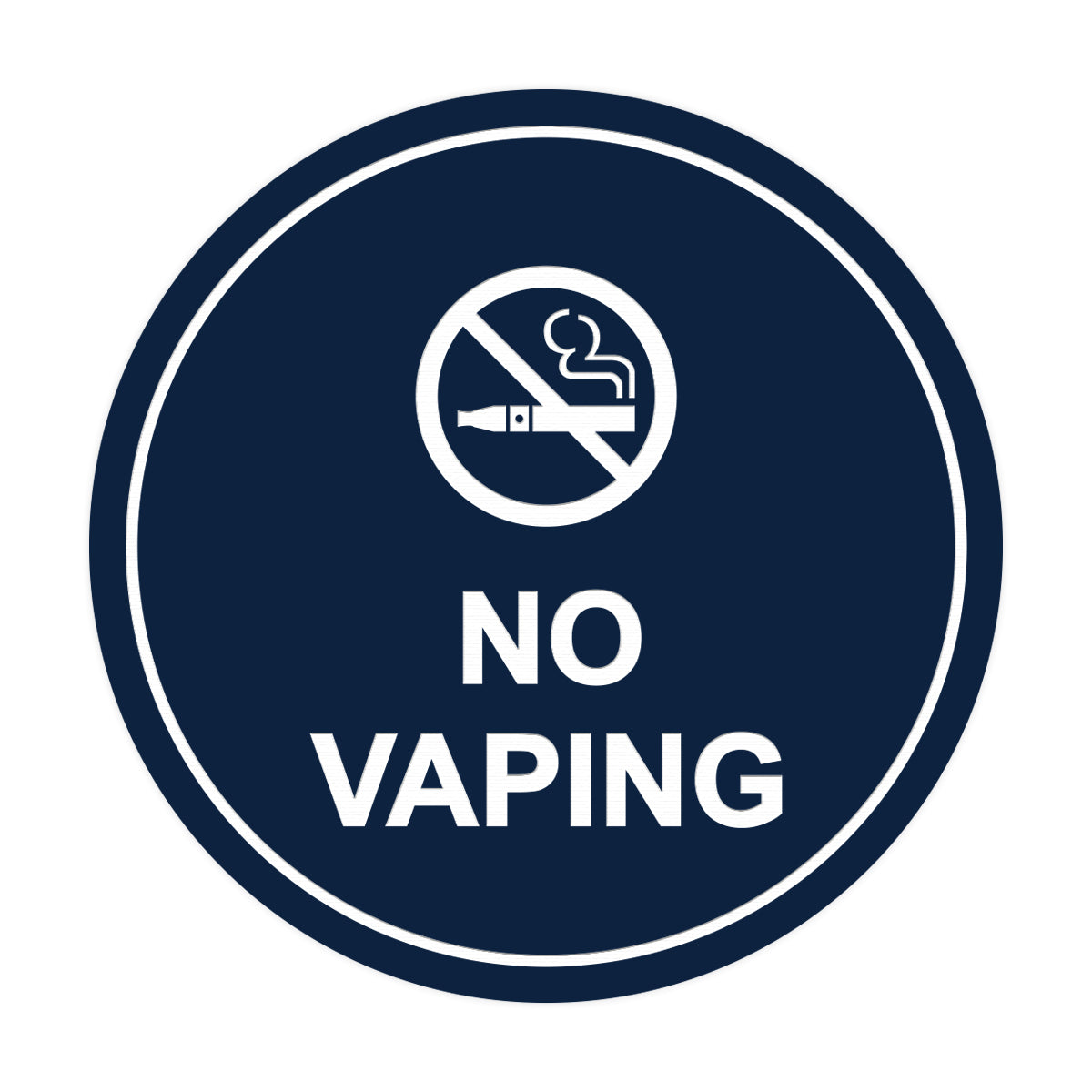 Signs ByLITA Circle No Vaping Sign