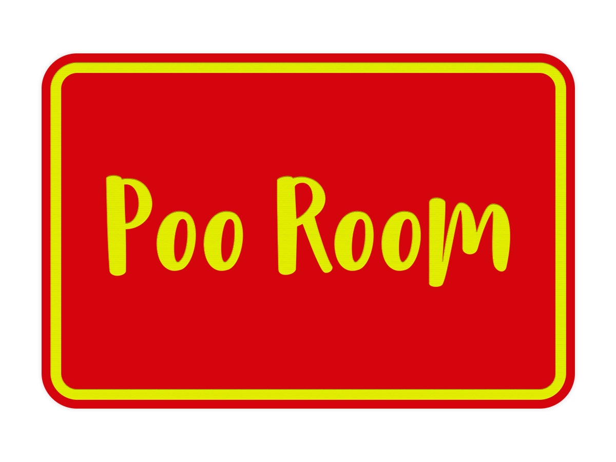Signs ByLITA Classic Framed Poo Room Sign