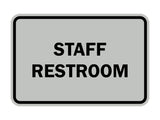 Signs ByLITA Classic Framed Staff Restroom Sign