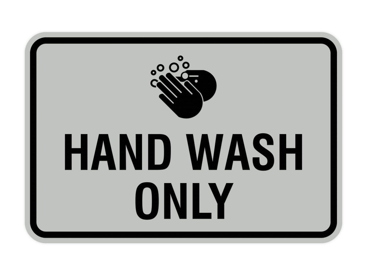 Signs ByLITA Classic Framed Hand Wash Only Sign