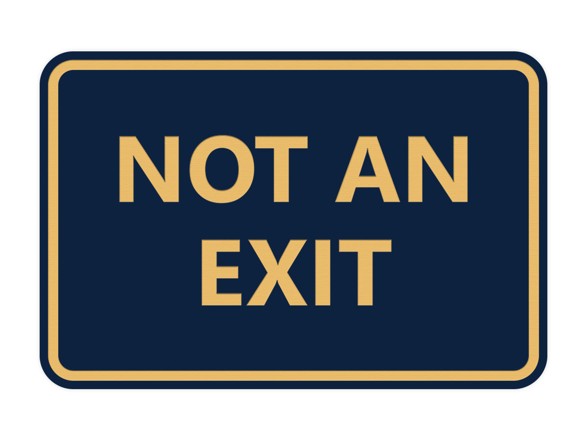 Signs ByLITA Classic Framed Not an Exit Sign
