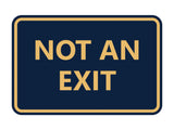 Signs ByLITA Classic Framed Not an Exit Sign