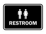 Signs ByLITA Classic Framed Unisex Restroom Sign