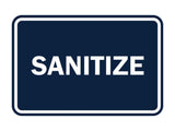 Signs ByLITA Classic Framed Sanitize Sign
