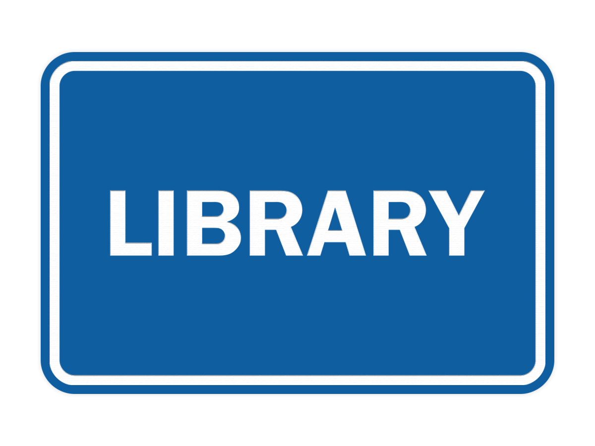 Signs ByLITA Classic Library Sign