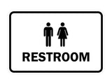 Signs ByLITA Classic Framed Unisex Restroom Sign