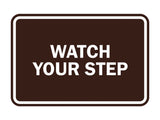Signs ByLITA Classic Framed Watch Your Step Sign