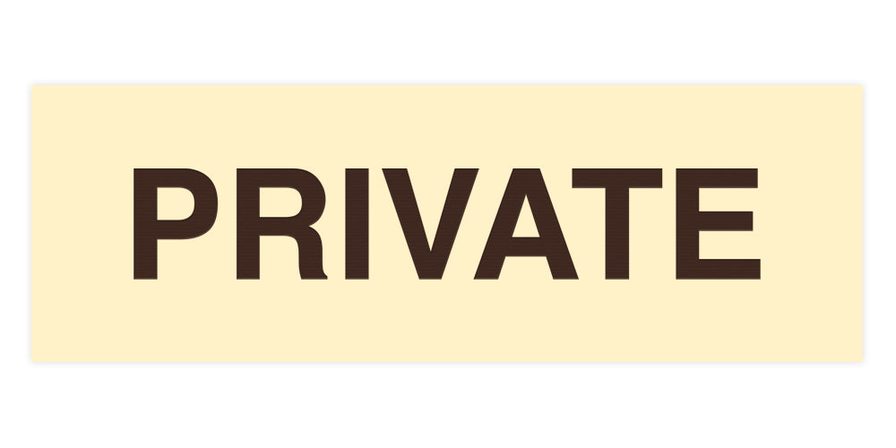 Signs ByLITA Basic Private Sign