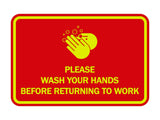 Signs ByLITA Classic Framed Please Wash Your Hands Sign