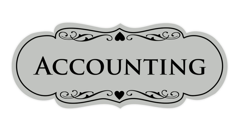Signs ByLITA Designer Accounting Sign