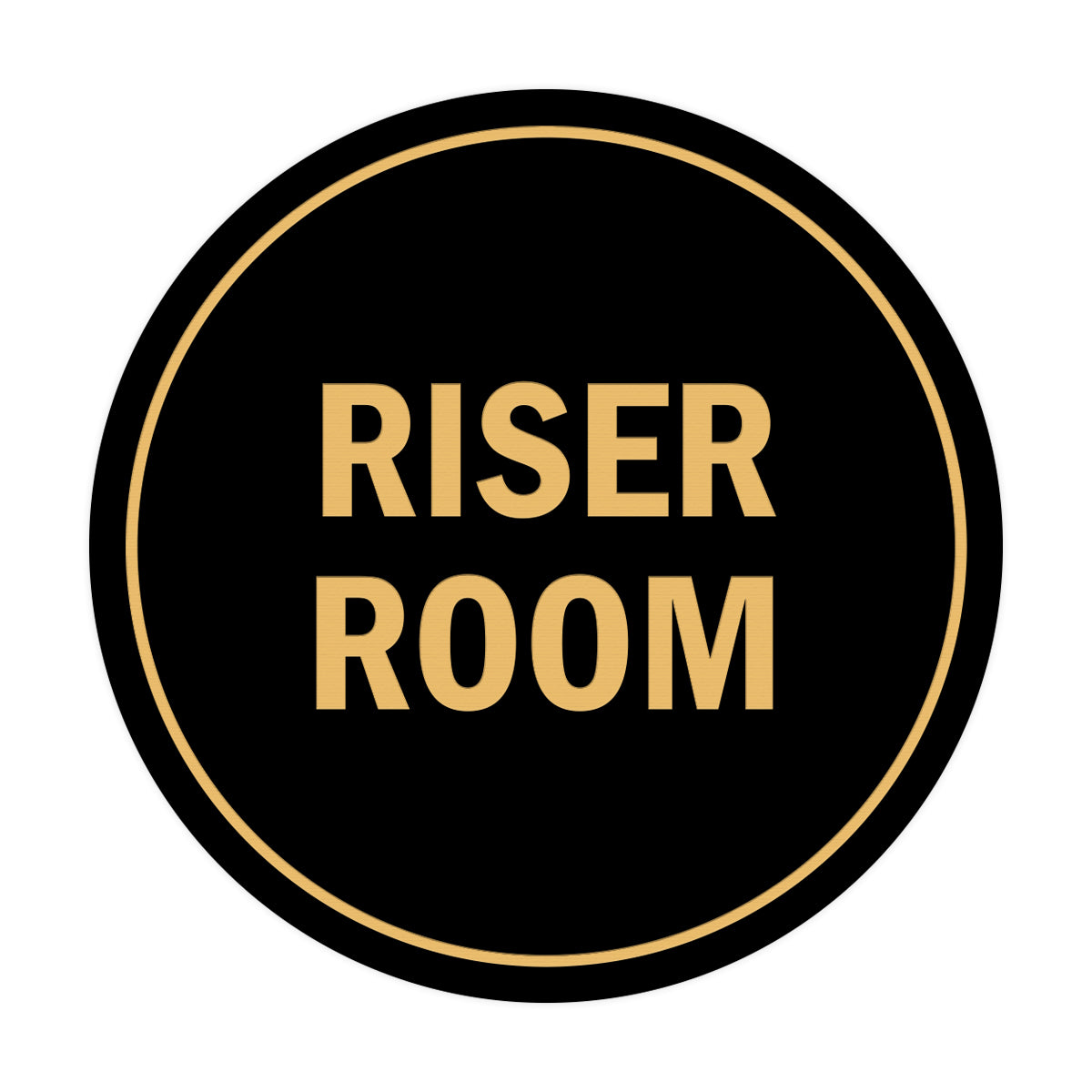 Signs ByLITA Circle Riser Room Sign