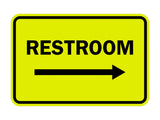Signs ByLITA Classic Framed Restroom Directional Right Arrow