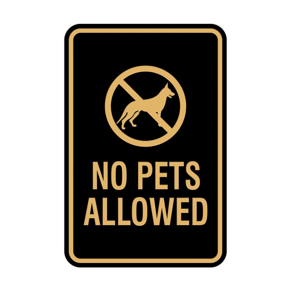 Signs ByLita Classic Framed No Pets Allowed Sign