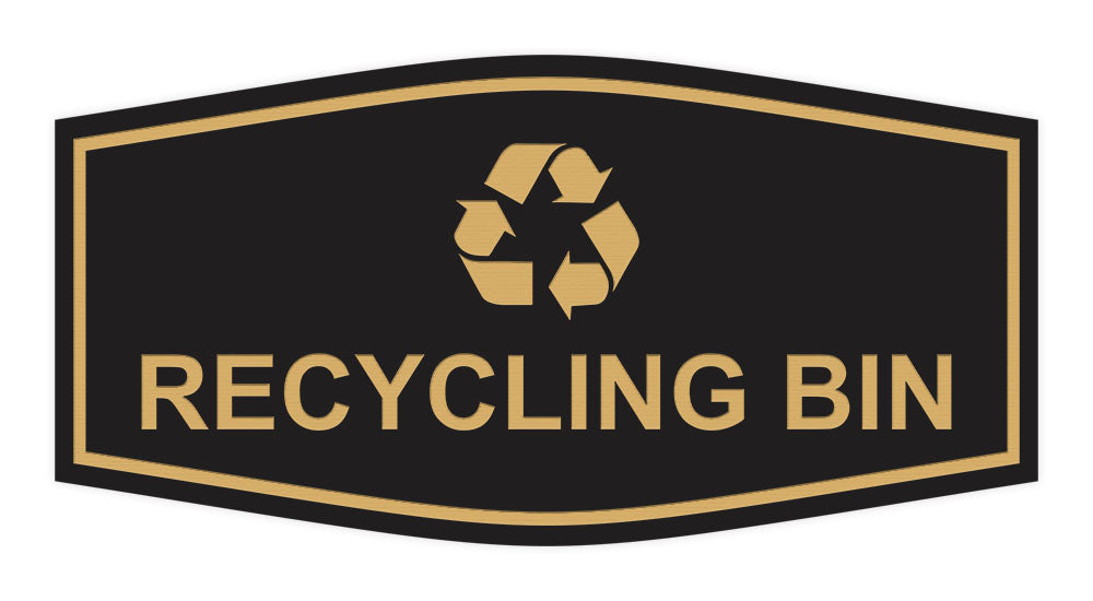 Fancy Recycling bin Wall or Door Sign