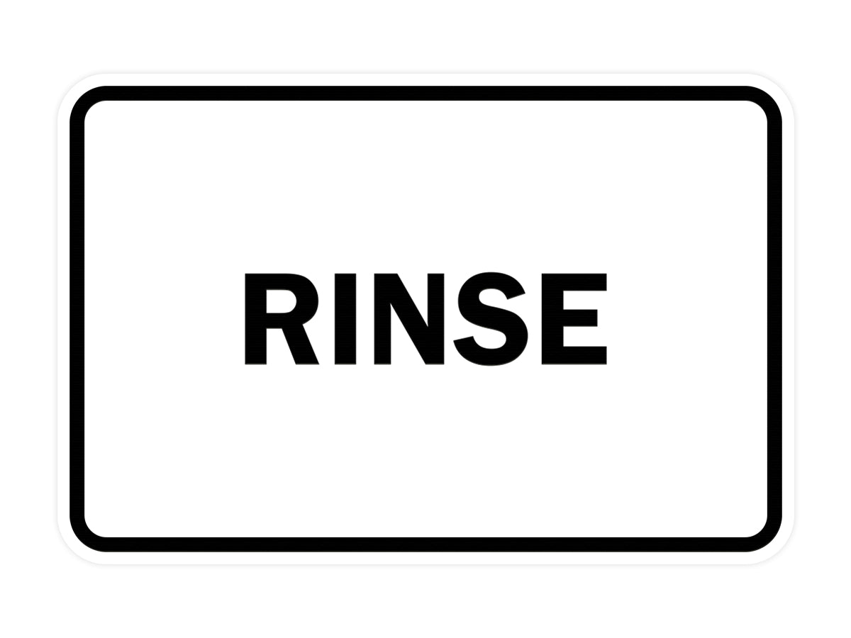 Signs ByLITA Classic Framed Rinse Sign