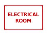 Signs ByLITA Classic Framed Electrical Room