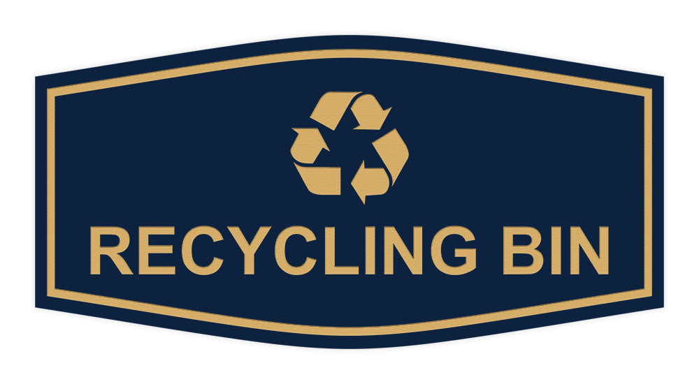 Fancy Recycling bin Wall or Door Sign