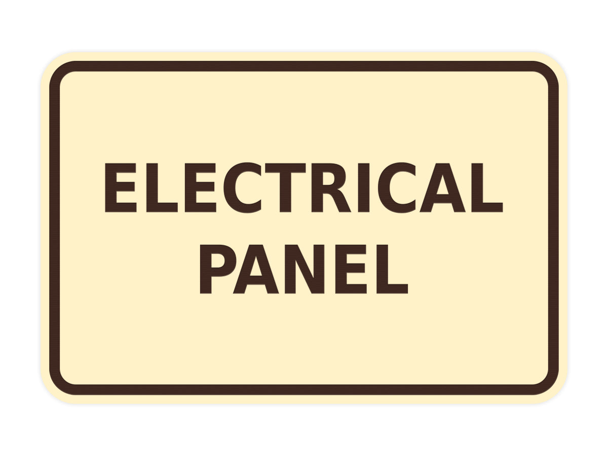 Signs ByLITA Classic Framed Electrical Panel Sign