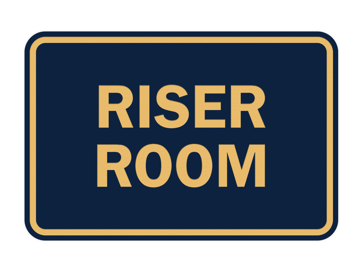 Signs ByLITA Classic Framed Riser Room