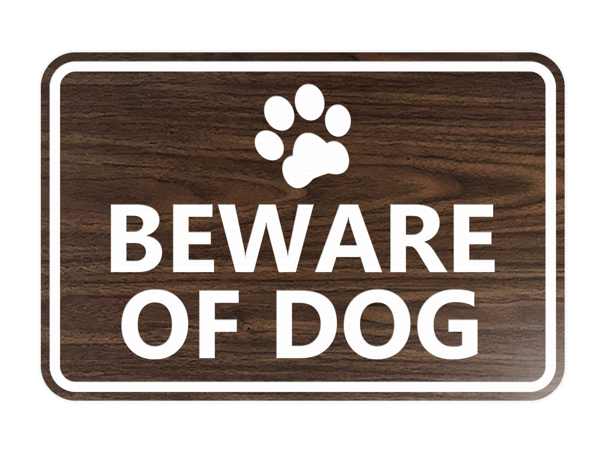 Signs ByLITA Classic Framed Beware of Dog Sign