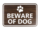 Signs ByLITA Classic Framed Beware of Dog Sign