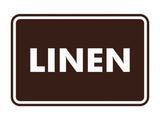 Signs ByLITA Classic Linen Sign with Adhesive Tape, Mounts On Any Surface, Weather Resistant, Indoor/Outdoor Use