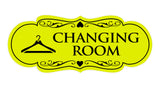 Signs ByLITA Designer Changing Room Sign with Adhesive Tape, Mounts On Any Surface, Weather Resistant, Indoor/Outdoor Use