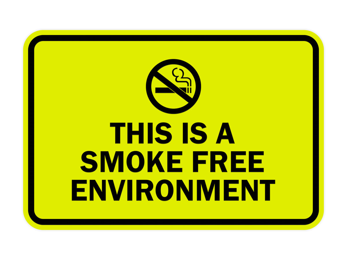 Signs ByLITA Classic Framed This Is A Smoke Free Environment Sign