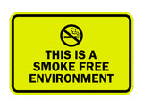 Signs ByLITA Classic Framed This Is A Smoke Free Environment Sign