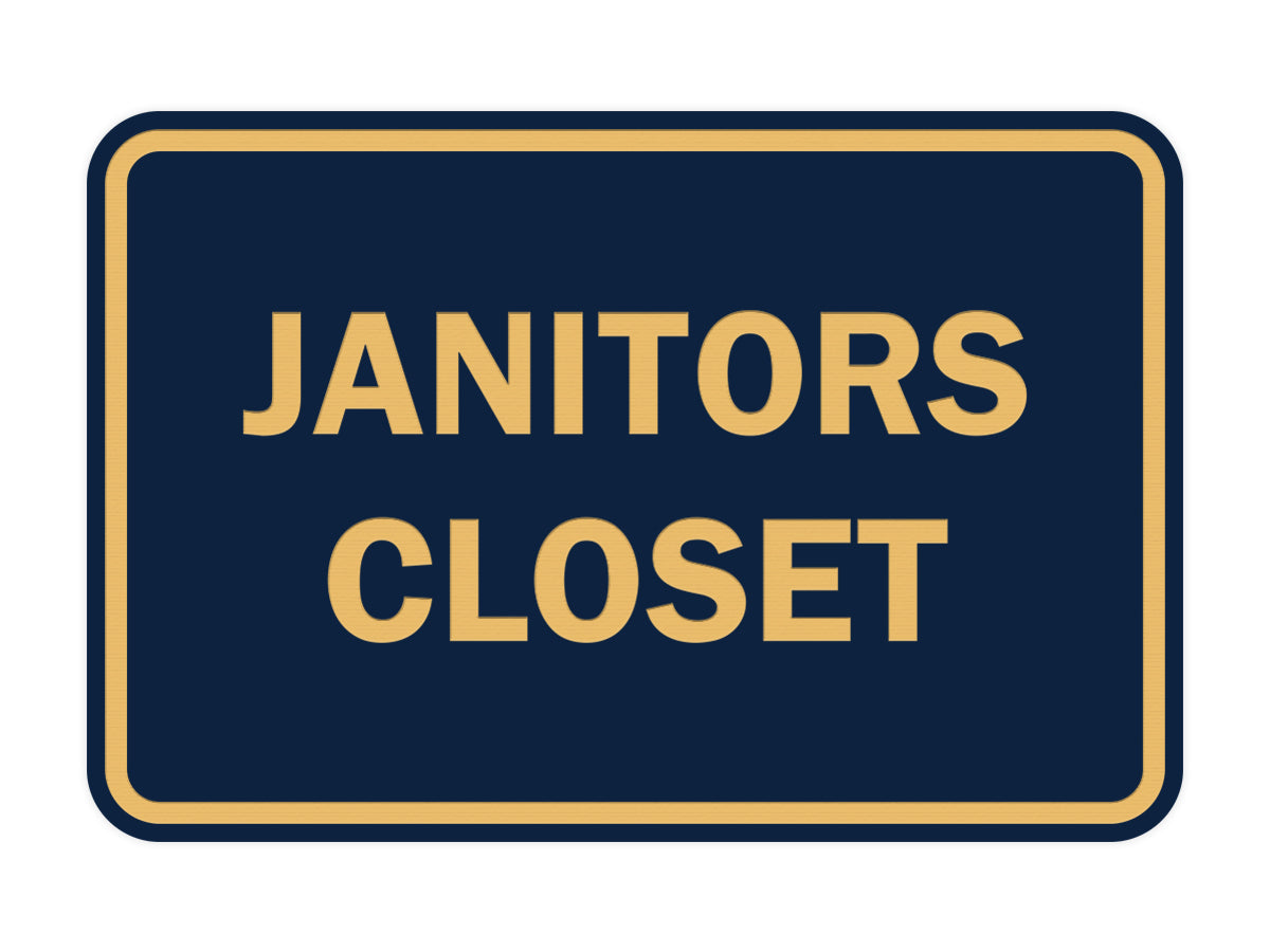 Signs ByLITA Classic Framed Janitors Closet