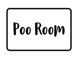 Signs ByLITA Classic Framed Poo Room Sign