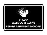 Signs ByLITA Classic Framed Please Wash Your Hands Sign