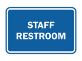 Signs ByLITA Classic Framed Staff Restroom Sign
