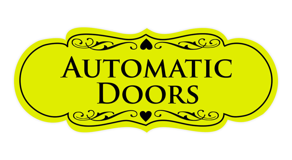 Signs ByLITA Designer Automatic Doors Sign