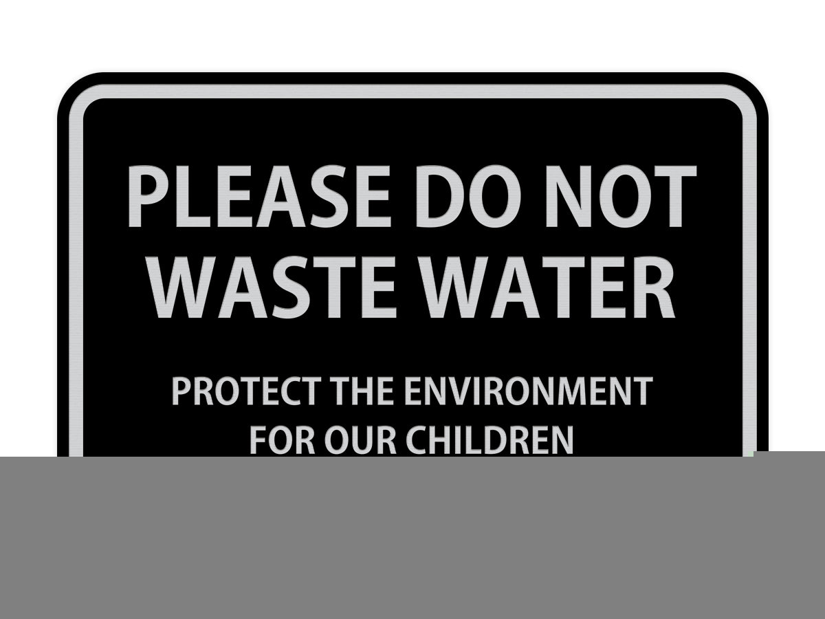 Signs ByLITA Classic Framed Please do Not Waste Water Sign