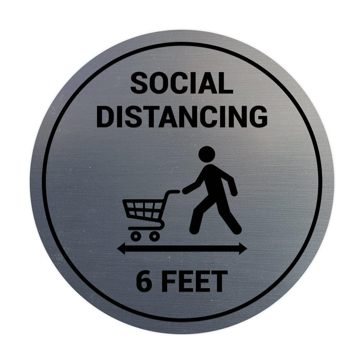Signs ByLITA Circle Social Distancing Sign
