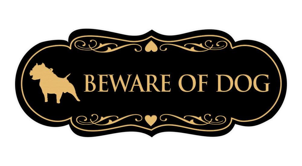 Signs ByLITA Designer Beware of Dog Sign