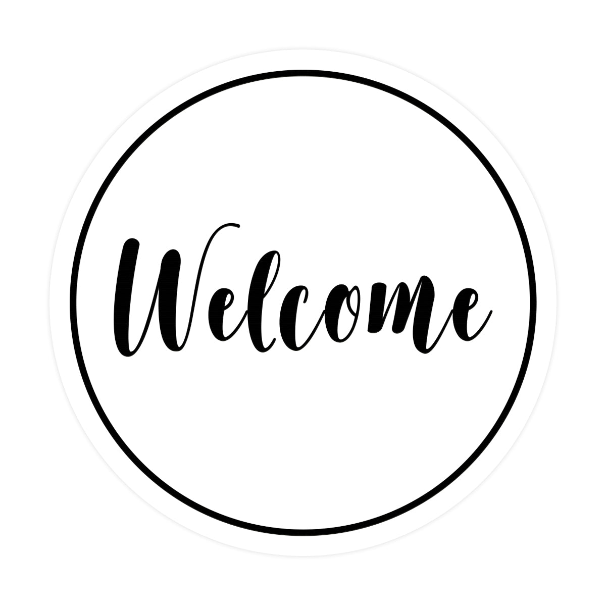 Signs ByLITA Circle Welcome Sign