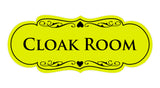 Signs ByLITA Designer Cloak Room Sign