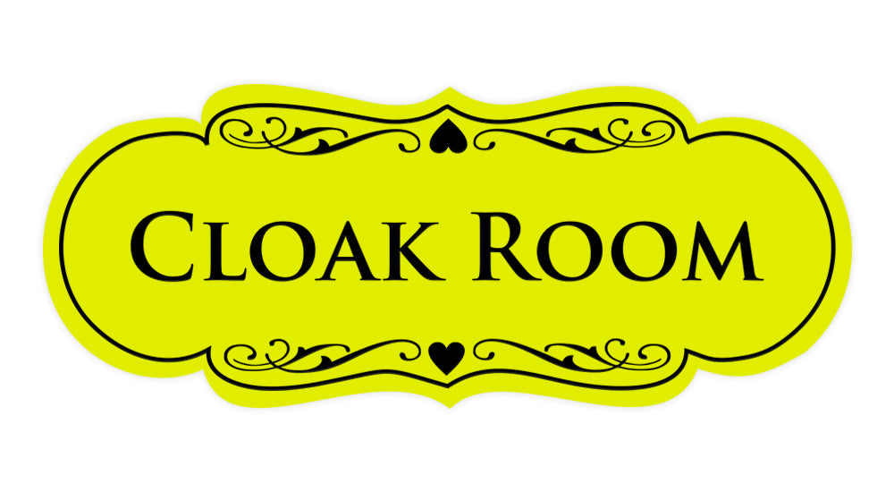 Signs ByLITA Designer Cloak Room Sign
