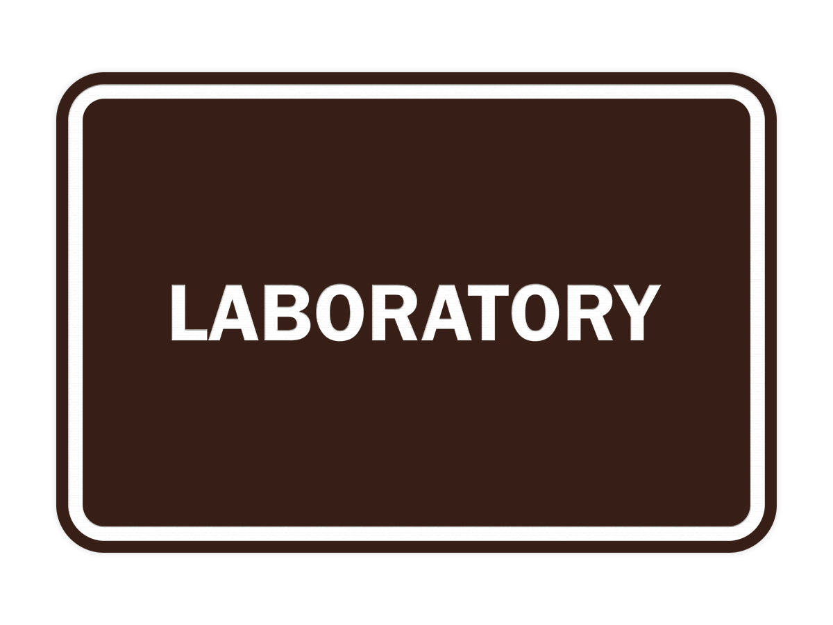 Signs ByLITA Classic Framed Laboratory Sign